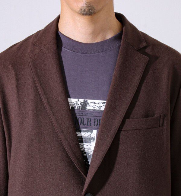 GLOSTER「【オンオフ兼用の大人カジュアルジャケット】両面起毛 ストレッチジャケット」|テーラードジャケット|