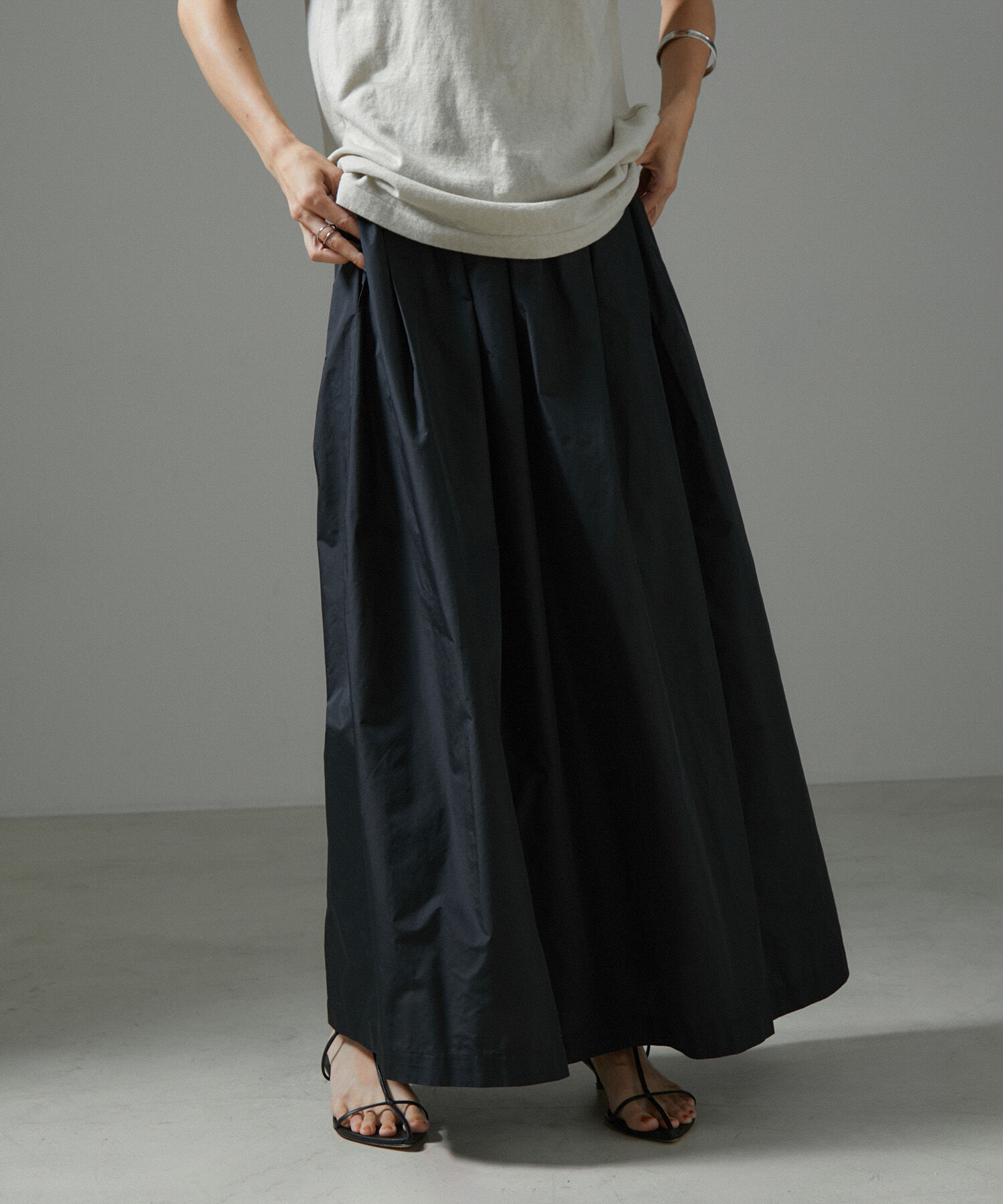 SALON adam et rope'「タフタフォルムスカート」|スカート|