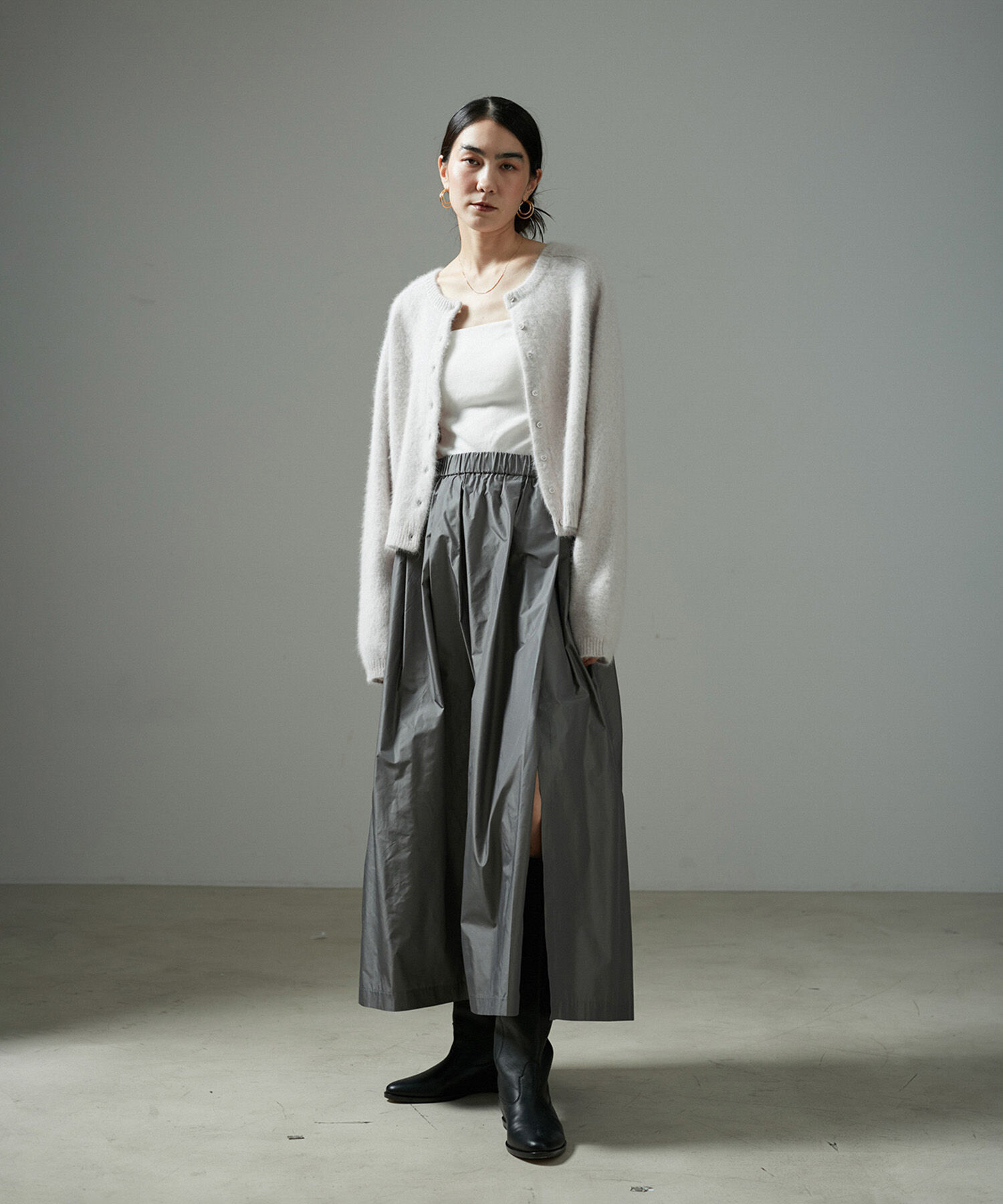 SALON adam et rope'「タフタフォルムスカート」|スカート|