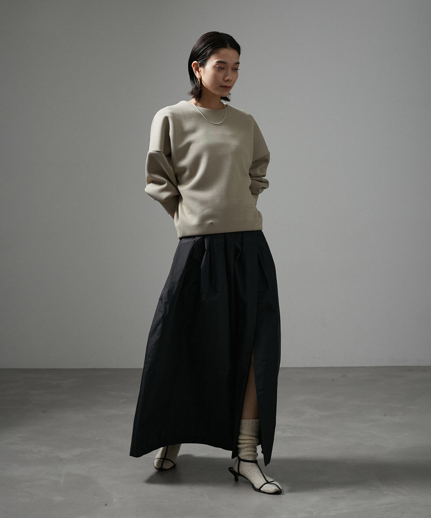 SALON adam et rope'「タフタフォルムスカート」|スカート|