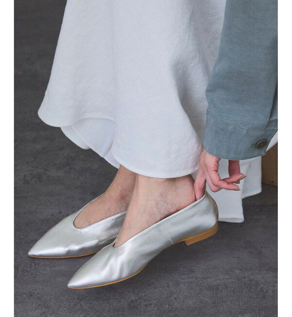 SALON adam et rope'「ソフトレザーフラットシューズ」|パンプス|