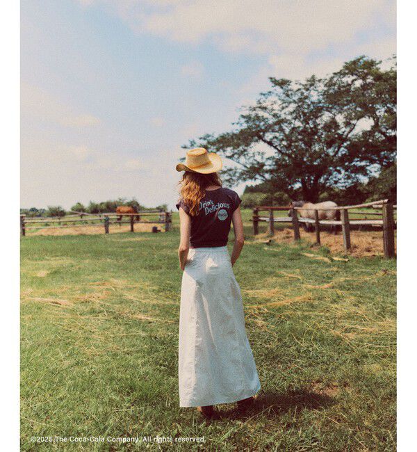 VIS「【Coca-Cola】VIS別注ロゴプリントフレンチTシャツ」|Tシャツ・カットソー|