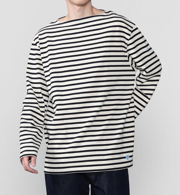 ORCIVAL「ORCIVAL | コットンロード フレンチバスクシャツ ビッグサイズ MEN」|Tシャツ・カットソー|ECRU系2