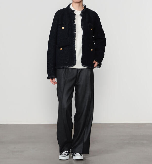  「ADAWAS | 〈別注〉ツイードニット ジャケット WOMEN」|ニット・セーター|