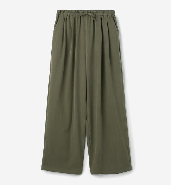 Morris & Sons「MORRIS & SONS | ワイドイージーパンツ WOMEN」|チノ|KHAKI