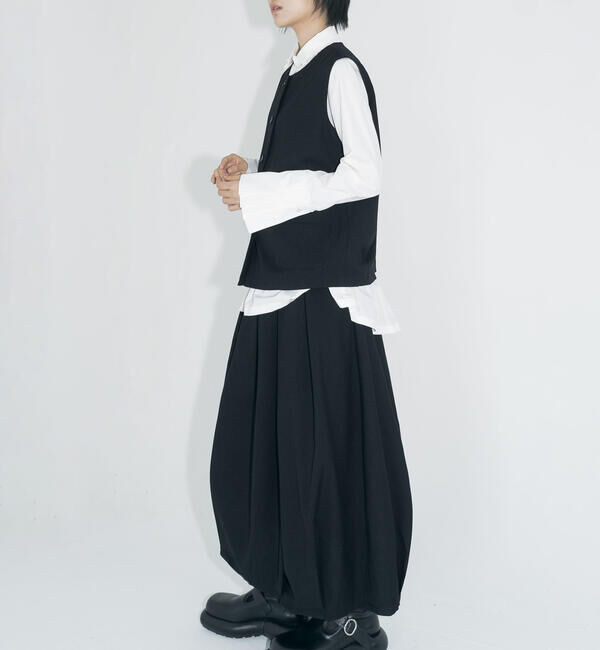  「eunoia | ウール ロングスカート WOMEN」|スカート|