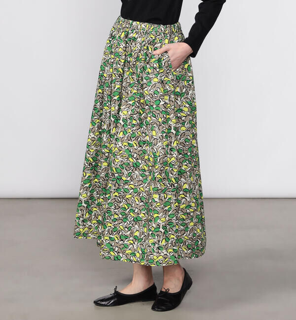 ORCIVAL「ORCIVAL | コットンポプリン プリントAラインスカート WOMEN」|スカート|