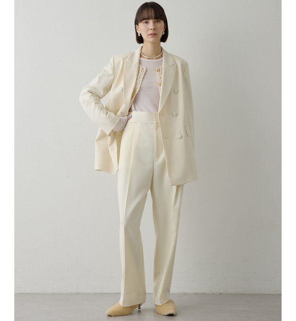  「ハイウエストタックパンツ」|チノ|