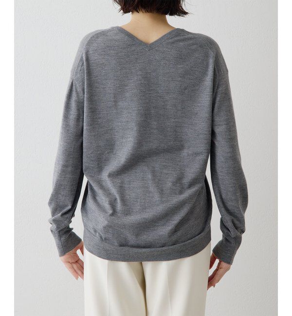 GEMINI「【GEMINI】ハイゲージVネックニットプルオーバー」|ニット・セーター|