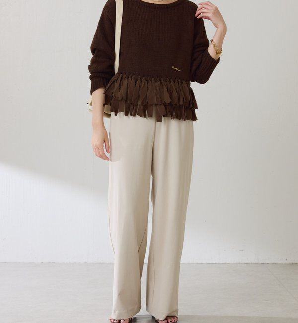  「裾フリンジニット」|ニット・セーター|