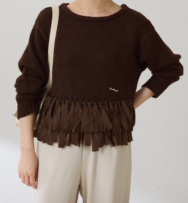  「裾フリンジニット」|ニット・セーター|