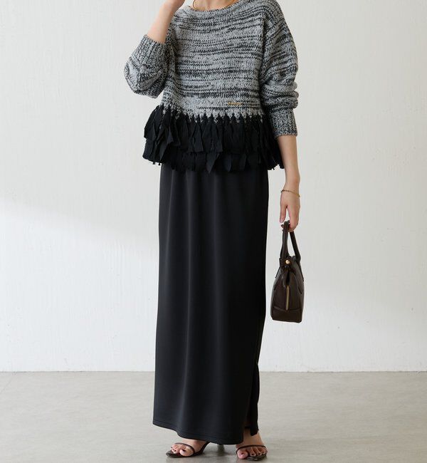  「裾フリンジニット」|ニット・セーター|