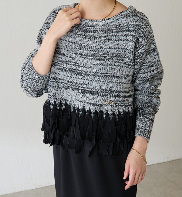  「裾フリンジニット」|ニット・セーター|