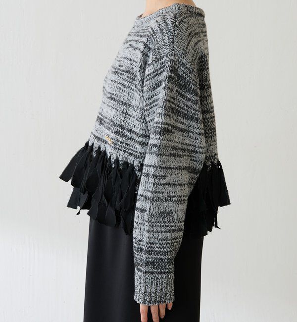  「裾フリンジニット」|ニット・セーター|