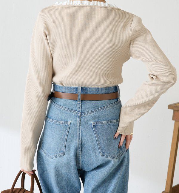  「フリルリブニット」|ニット・セーター|