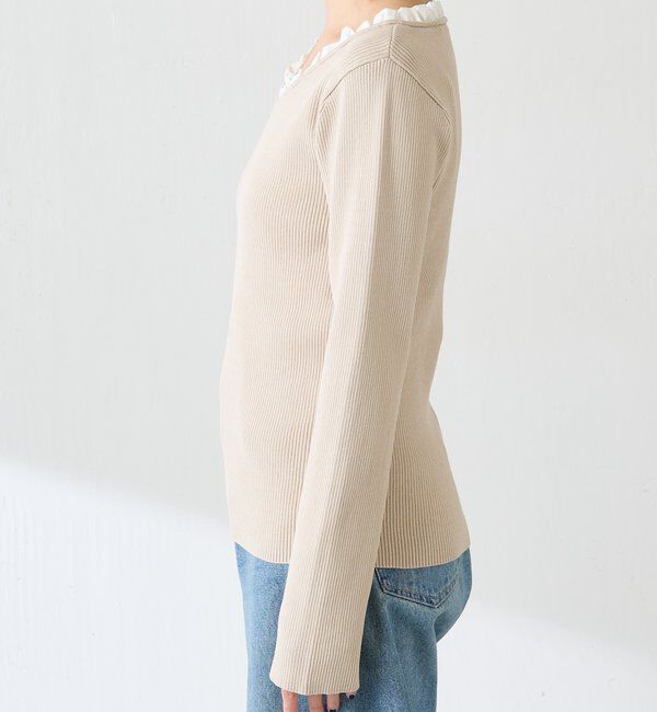  「フリルリブニット」|ニット・セーター|