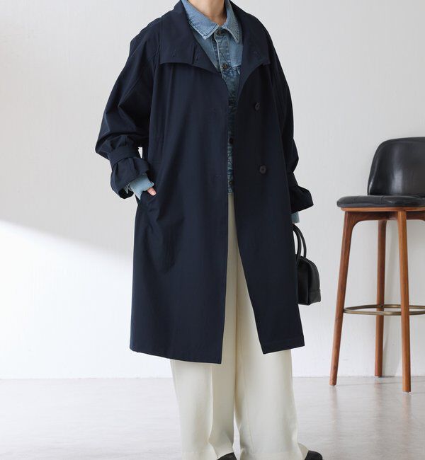  「【手洗いできる/撥水/軽量/ストレッチ】撥水スタンドネックコート」|その他|