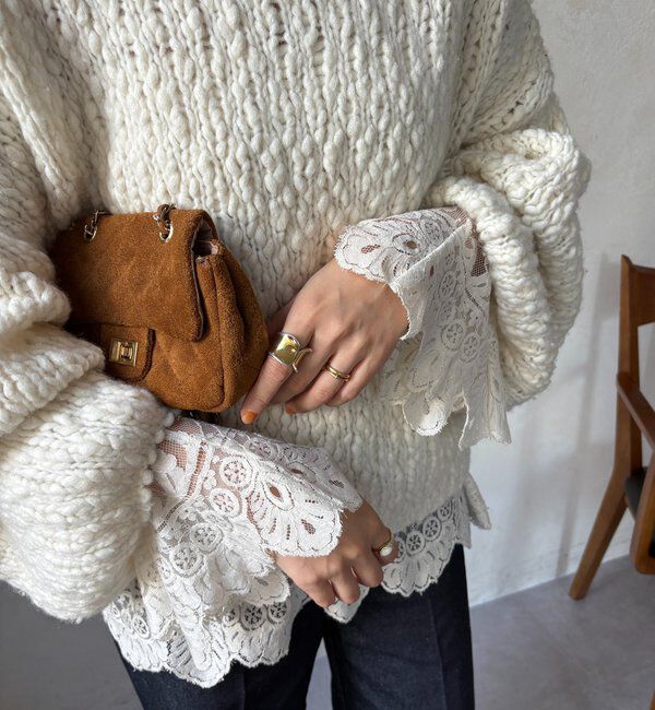  「レースフレアブラウス」|シャツ・ブラウス|