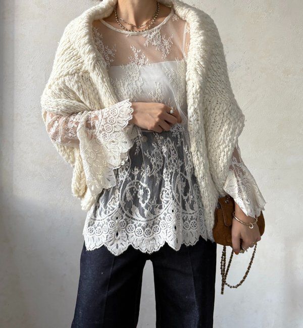  「レースフレアブラウス」|シャツ・ブラウス|