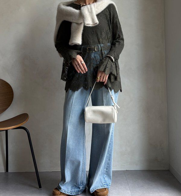  「レースフレアブラウス」|シャツ・ブラウス|