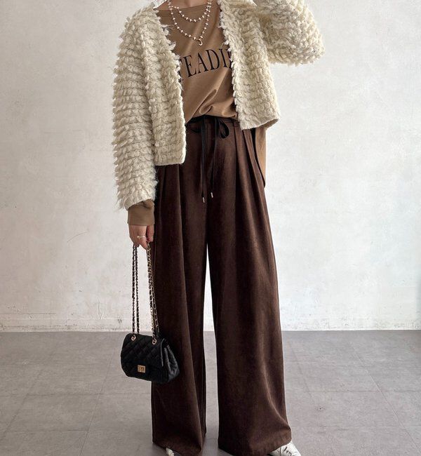  「ループヤーンニットジャケット」|ブルゾン・スタジャン|