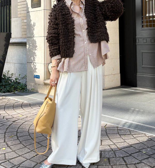  「ループヤーンニットジャケット」|ブルゾン・スタジャン|