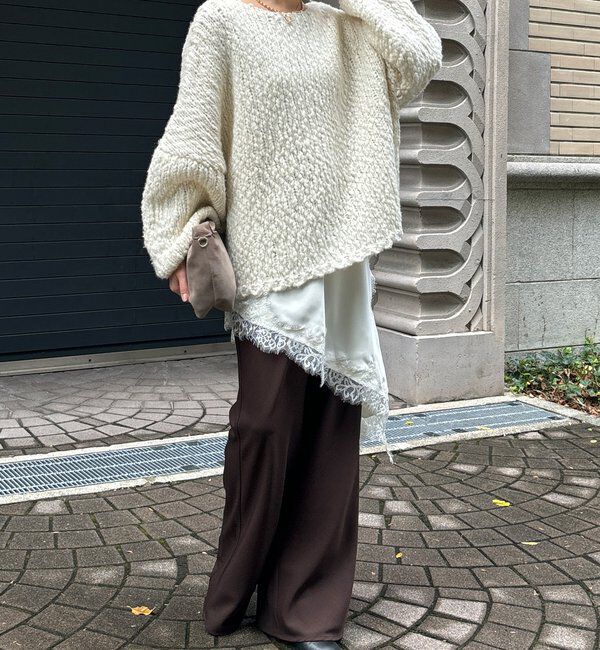  「アシメレースキャミ」|シャツ・ブラウス|