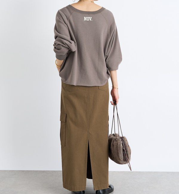  「【MONN.:.(モン)】カーゴマキシスカート」|スカート|