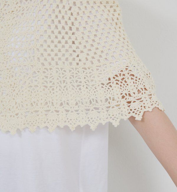  「【HERITANOVUM】クロシェットケープ」|ニット・セーター|