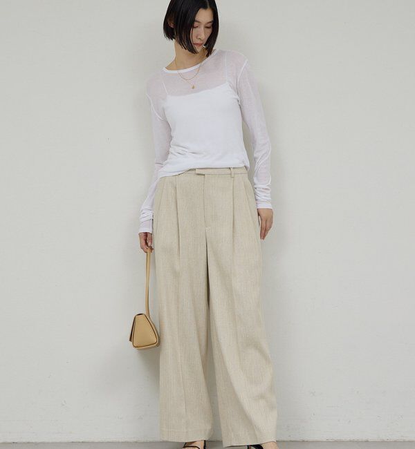 GALLARDAGALANTE/【セットアップ対応】ダブルタックツイードパンツ