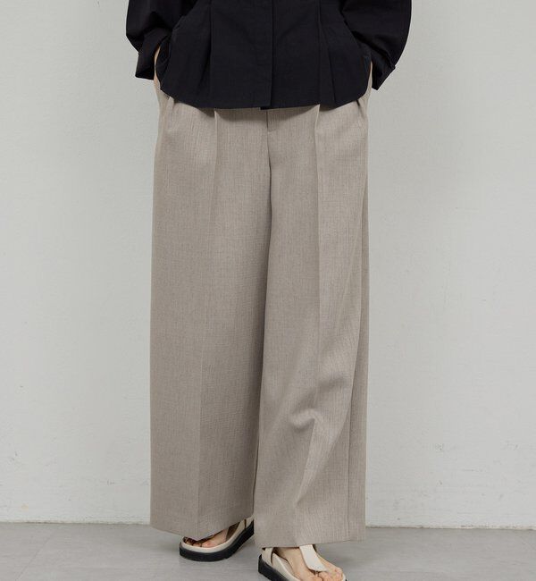  「【セットアップ対応】ダブルクロスワイドパンツ」|チノ|