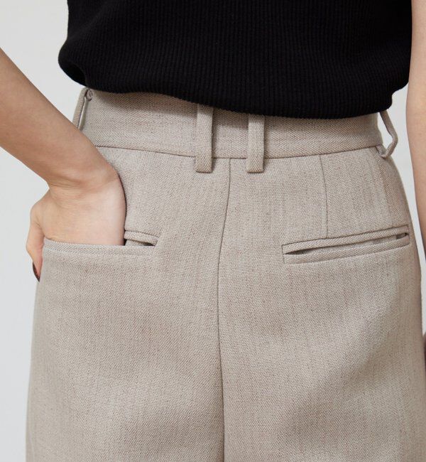  「【セットアップ対応】ダブルクロスワイドパンツ」|チノ|