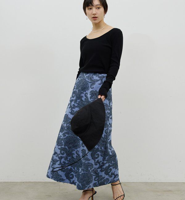 GALLARDAGALANTE/【セットアップ対応】ジャガードスカート