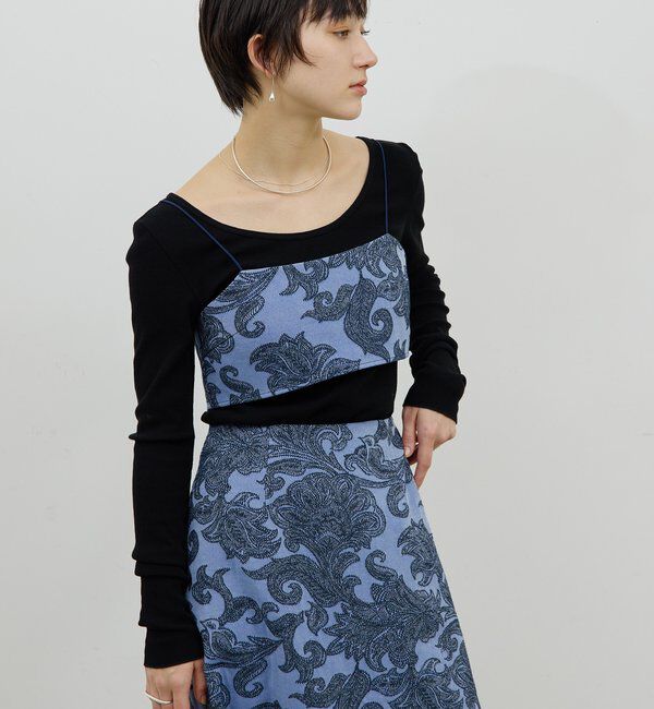 GALLARDAGALANTE/【セットアップ対応】 ジャガードキャミ