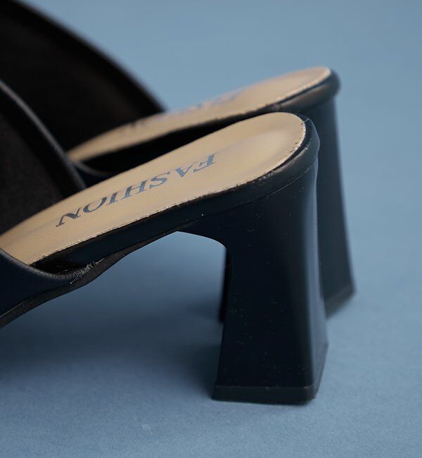  「スクエアミュール」|パンプス|