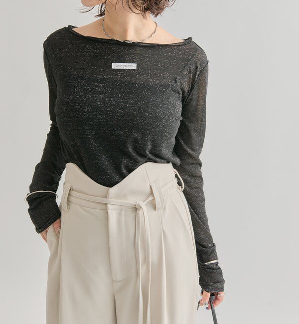  「ラメシアープルオーバー」|Tシャツ・カットソー|