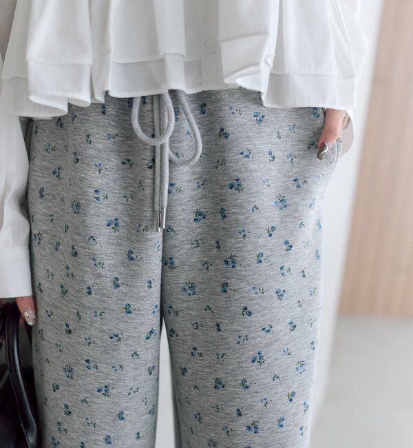  「裾ドロストスウェットパンツ」|チノ|