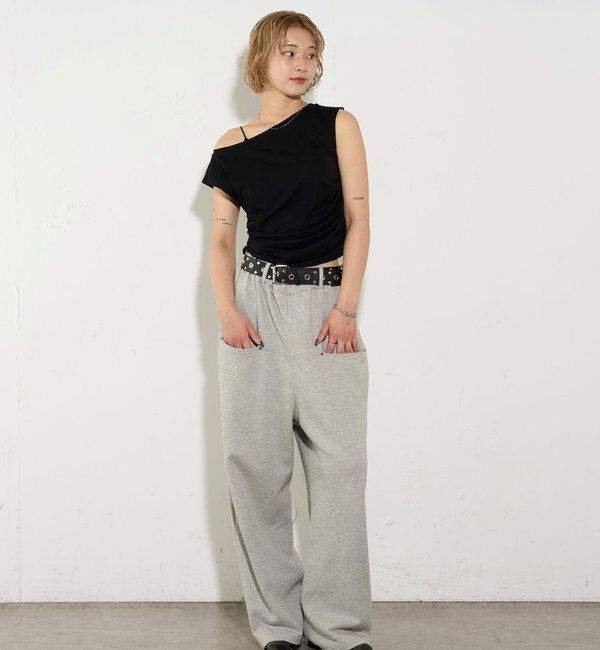  「【5色展開】マルチウェイギャザーオフショルノースリーブ」|キャミソール|