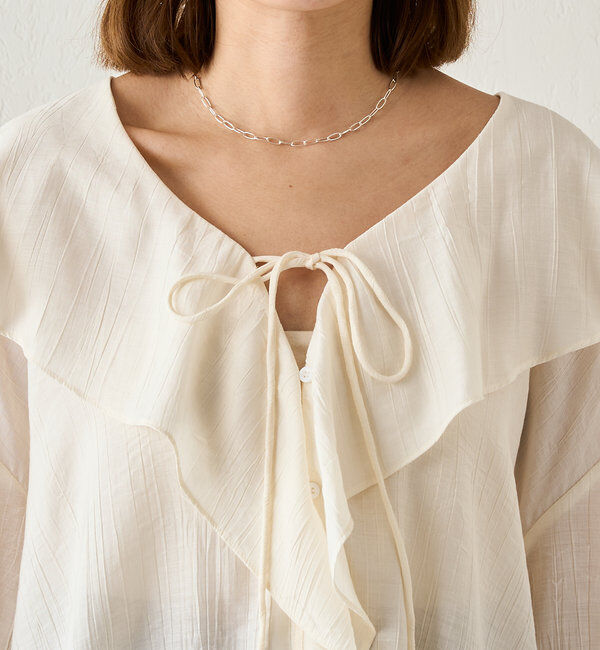  「フリルカラーブラウス」|シャツ・ブラウス|