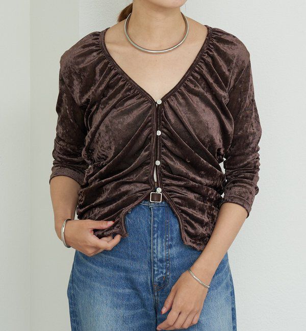  「シアーベロアカーディガン」|Tシャツ・カットソー|