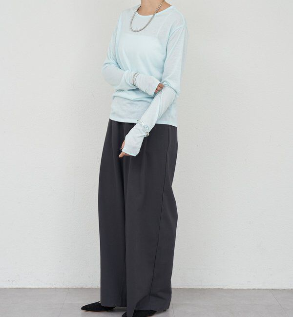  「シアーロングスリーブTEE」|Tシャツ・カットソー|