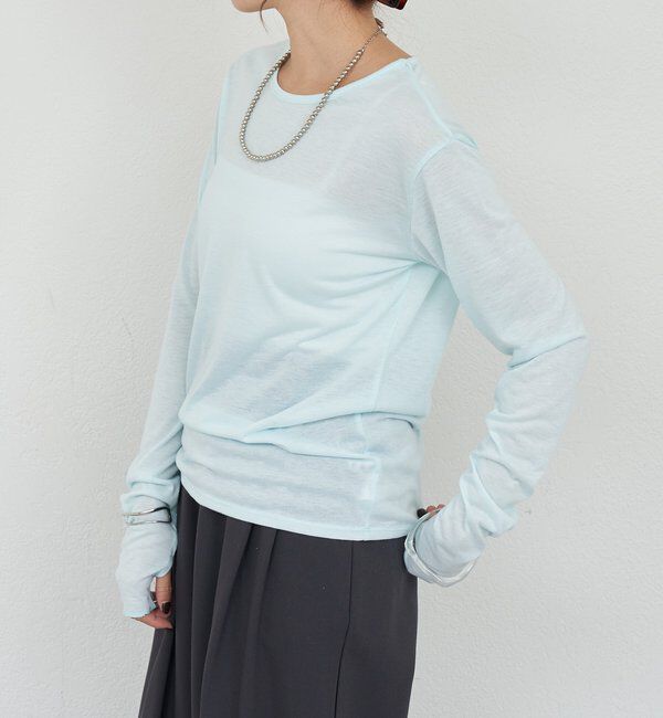  「シアーロングスリーブTEE」|Tシャツ・カットソー|