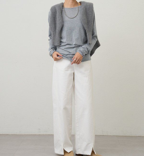  「シアーロングスリーブTEE」|Tシャツ・カットソー|