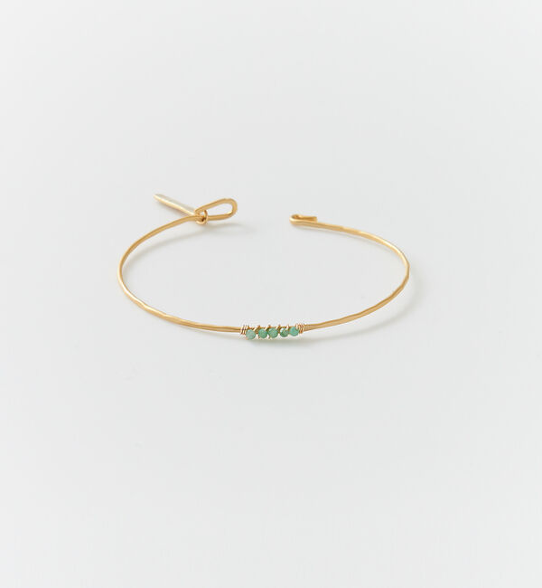 collex「【Ljud/ユード】5grain天然石バングル ゴールド」|ブレスレット・バングル|