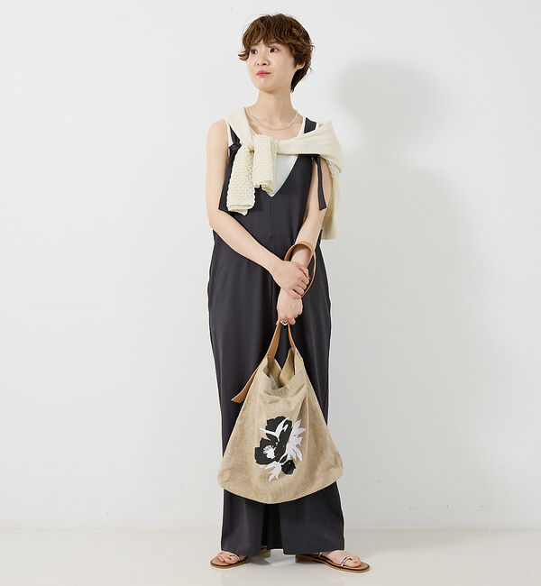 collex「ボタニカルプリントリネントートバッグ」|ショルダー・メッセンジャー|