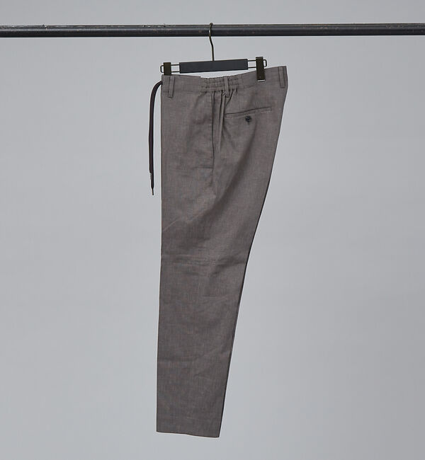 ABAHOUSE「【セットアップ対応】ソロストレッチ リネン テーパード パンツ / スラックス」|スラックス|ブラウン系その他2