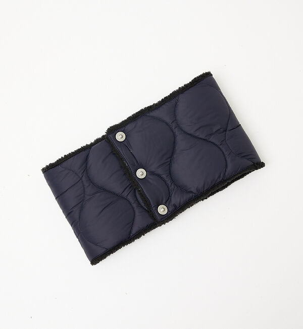 ABAHOUSE「【WEB限定】TAION/タイオン リバーシブル ダウン ネックゲイター(R20」|マフラー|ダークネイビー