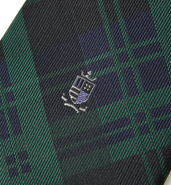 ABAHOUSE「【オリジナル柄】クレスト ダークチェック ネクタイ」|ネクタイ・蝶ネクタイ|