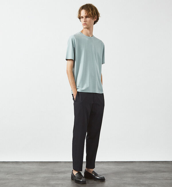 ABAHOUSE「【定番】ドレスポンチ クルーネック 半袖Tシャツ / ストレッチ 冷涼感」|Tシャツ・カットソー|