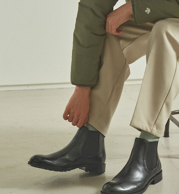 alfredoBANNISTER「【SHOO IN SHOE】カーフレザー チェルシーブーツ / サイドゴアブーツ」|ショートブーツ|
